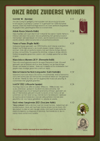 menu & drank 13