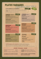 Menu Tapas