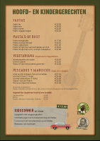 Menu voor-en hoofdgerechten